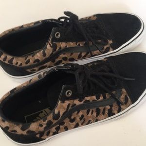 Vans Women Leopard Print Sneakers
